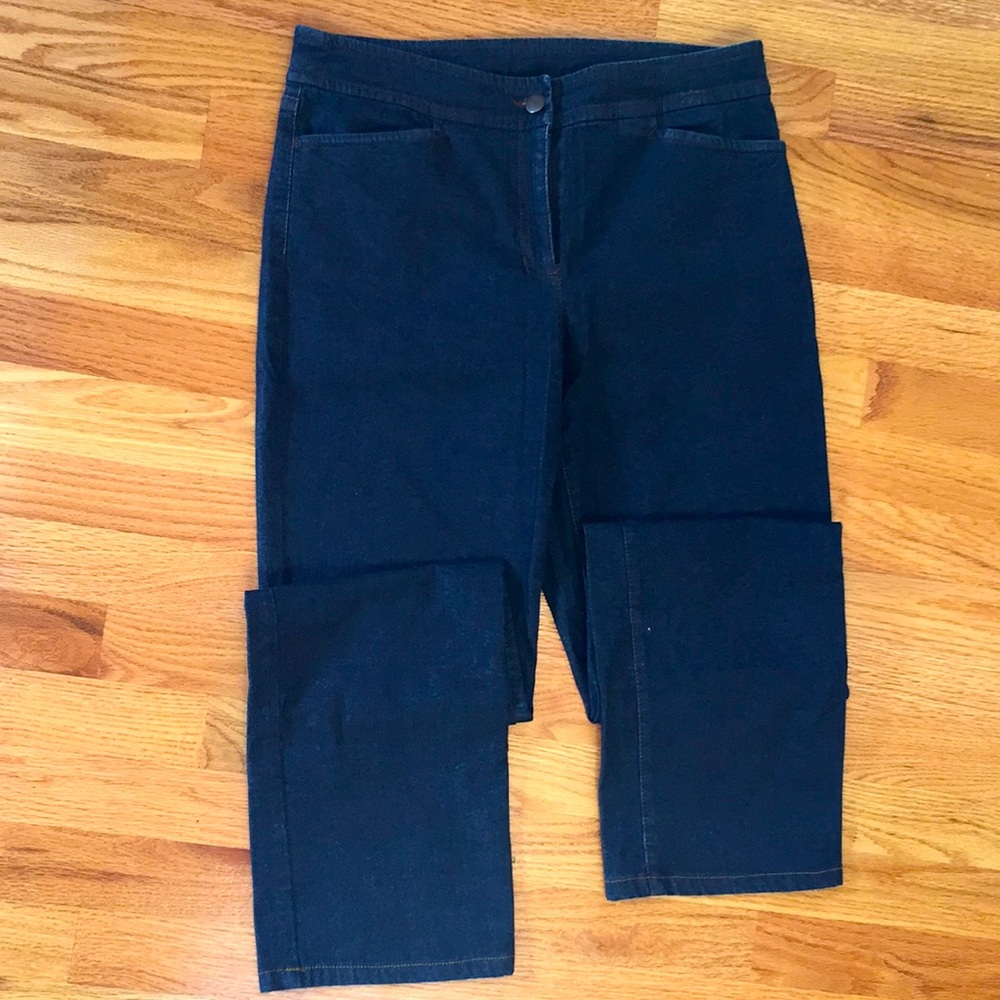 Eileen Fisher Denim Trouser dark wash sz. XS